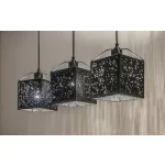 Rábalux 72219 Samilo Beltéri lámpa Függeszték fekete, fekete E27 3x MAX 40, IP20