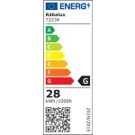 Rábalux RBL72234 Elvio Beltéri lámpa Függeszték szatin króm, fehér LED 28 IP20