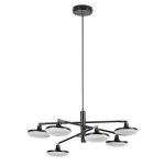 Rábalux 72239 Madi Beltéri lámpa Függeszték matt fekete, fehér LED 24, meleg fehér (2700-3000K), IP20