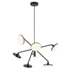 Rábalux 72239 Madi Beltéri lámpa Függeszték matt fekete, fehér LED 24, meleg fehér (2700-3000K), IP20
