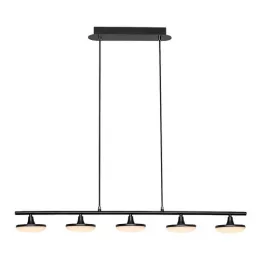   Rábalux 72240 Madi Beltéri lámpa Függeszték matt fekete, fehér LED 20, meleg fehér (2700-3000K), IP20