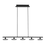 Rábalux 72240 Madi Beltéri lámpa Függeszték matt fekete, fehér LED 20, meleg fehér (2700-3000K), IP20