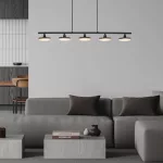 Rábalux 72240 Madi Beltéri lámpa Függeszték matt fekete, fehér LED 20, meleg fehér (2700-3000K), IP20
