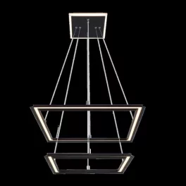   Rábalux 72243 Sidona Beltéri lámpa Függeszték fekete, fehér LED 48, meleg fehér (2700-3000K), IP20