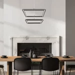 Rábalux 72243 Sidona Beltéri lámpa Függeszték fekete, fehér LED 48, meleg fehér (2700-3000K), IP20