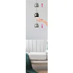 Rábalux 72246 Maelo Beltéri lámpa Függeszték fekete, fehér LED 6, természetes fehér (3500-5000 K), IP20