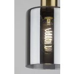 Rábalux 72247 Perez Beltéri lámpa Függeszték matt fekete, füstszínű E27 4x MAX 40, IP20