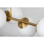 Rábalux 72249 Kiara Beltéri lámpa Függeszték arany, fehér E27 6x MAX 35, IP20