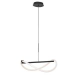 Rábalux 72252 Serena Beltéri lámpa Függeszték fekete, fehér LED 15, természetes fehér (3500-5000 K), IP20