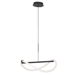   Rábalux 72252 Serena Beltéri lámpa Függeszték fekete, fehér LED 15, természetes fehér (3500-5000 K), IP20