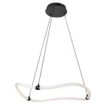 Rábalux 72253 Serena Beltéri lámpa Függeszték fekete, fehér LED 34, természetes fehér (3500-5000 K), IP20