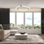 Rábalux 72253 Serena Beltéri lámpa Függeszték fekete, fehér LED 34, természetes fehér (3500-5000 K), IP20