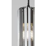 Rábalux 72256 Veness Beltéri lámpa Függeszték matt fekete, füstszínű E27 4x MAX 40, IP20