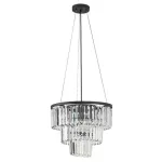 Rábalux 72265 Eloisa Beltéri lámpa Függeszték fekete, átlátszó E27 3x MAX 25, IP20