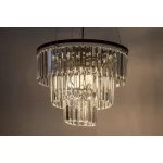 Rábalux 72265 Eloisa Beltéri lámpa Függeszték fekete, átlátszó E27 3x MAX 25, IP20