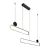 Rábalux 72268 Circado Beltéri lámpa Függeszték fekete/ arany, fehér LED 48, meleg fehér (2700-3000K), IP20