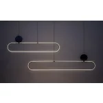 Rábalux 72268 Circado Beltéri lámpa Függeszték fekete/ arany, fehér LED 48, meleg fehér (2700-3000K), IP20