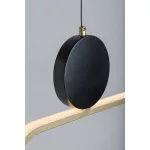 Rábalux 72268 Circado Beltéri lámpa Függeszték fekete/ arany, fehér LED 48, meleg fehér (2700-3000K), IP20