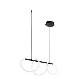  Rábalux 72269 Montema Beltéri lámpa Függeszték fekete, fehér LED 40, természetes fehér (3500-5000 K), IP20