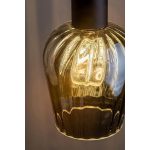 Rábalux 72270 Florian Beltéri lámpa Függeszték matt fekete, füstszínű E27 1x MAX 40, IP20