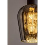 Rábalux 72270 Florian Beltéri lámpa Függeszték matt fekete, füstszínű E27 1x MAX 40, IP20