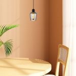 Rábalux 72270 Florian Beltéri lámpa Függeszték matt fekete, füstszínű E27 1x MAX 40, IP20