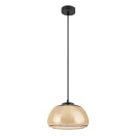 Rábalux 72273 Elowen Beltéri lámpa, Függeszték, fekete-borostyán G9G9 1x MAX 5, IP20