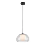 Rábalux 72274 Elowen Beltéri lámpa, Függeszték, fekete-átlátszó G9G9 1x MAX 5, IP20