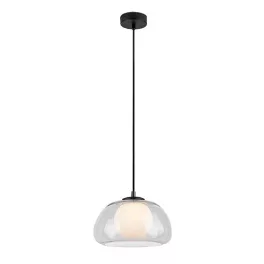   Rábalux 72274 Elowen Beltéri lámpa, Függeszték, fekete-átlátszó G9G9 1x MAX 5, IP20