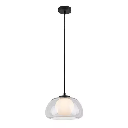 Rábalux 72274 Elowen Beltéri lámpa, Függeszték, fekete-átlátszó G9G9 1x MAX 5, IP20