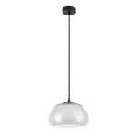 Rábalux 72274 Elowen Beltéri lámpa, Függeszték, fekete-átlátszó G9G9 1x MAX 5, IP20