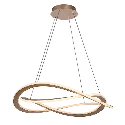 Rábalux 72282 Kallira Beltéri lámpa, Függeszték, arany-fehér LED 72, IP20