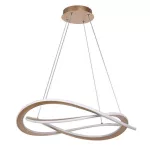Rábalux 72282 Kallira Beltéri lámpa, Függeszték, arany-fehér LED 72, IP20