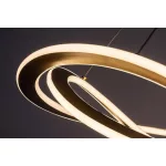 Rábalux 72282 Kallira Beltéri lámpa, Függeszték, arany-fehér LED 72, IP20