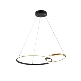   Rábalux RBL72296 Emilion Beltéri lámpa Függeszték fekete/ arany, fehér LED 36 IP20