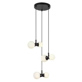   Rábalux RBL72300 Lition Beltéri lámpa Függeszték fekete, fehér G9 6x MAX 28 IP20