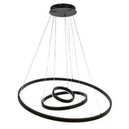   Rábalux 72306 Isaure Beltéri lámpa, Függeszték, fekete-fehér LED 100, IP20