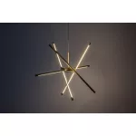 Rábalux 72339 Henli2 Beltéri lámpa, Függeszték, arany-fehér LED 40, IP20