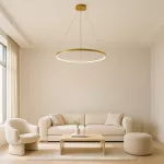 Rábalux 72347 Beliza Beltéri lámpa, Függeszték, arany-fehér LED 55, IP20