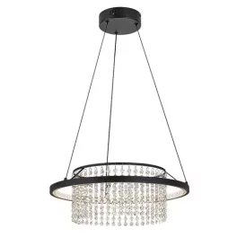   Rábalux 72353 Maribell Beltéri lámpa, Függeszték, fekete-átlátszó LED 40, IP20