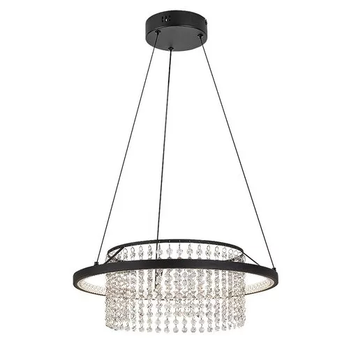 Rábalux 72353 Maribell Beltéri lámpa, Függeszték, fekete-átlátszó LED 40, IP20