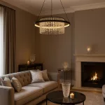 Rábalux 72353 Maribell Beltéri lámpa, Függeszték, fekete-átlátszó LED 40, IP20