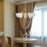 Rábalux 7235 Rafaella Beltéri Csillár arany-opál üveg E14 5x MAX 40, IP20