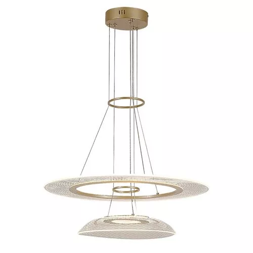 Rábalux 72412 Zofrael Beltéri lámpa, Függeszték, arany-átlátszó LED 36, IP20