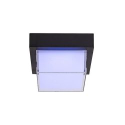   Rábalux 7247 Durbe Kültéri fali lámpa/ Kültéri mennyezeti fekete-fehér LED 10, IP54
