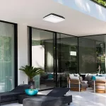 Rábalux 7250 Pernik Kültéri mennyezeti lámpa fekete-fehér LED 24, IP54