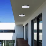 Rábalux 7265 Pernik Kültéri mennyezeti lámpa fekete-fehér LED 24, IP54