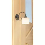 Rábalux 7274 Edith Beltéri Fali lámpa antik sárgaréz-opál üveg E27 1x MAX 60, IP20