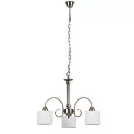   Rábalux 7275 Edith Beltéri Csillár antik sárgaréz-opál üveg E27 3x MAX 60, IP20