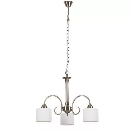 Rábalux 7275 Edith Beltéri Csillár antik sárgaréz-opál üveg E27 3x MAX 60, IP20